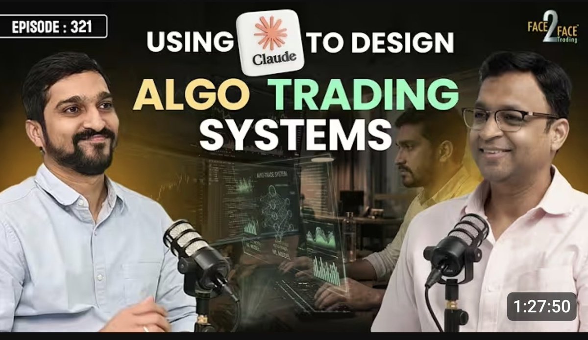 VolrixAI's tweet photo. Saw this podcast by @ripusingla. Really insightful. It clearly explains how AI can be leveraged for backtesting and quantitative research in trading.

We’re building a backtesting and research framework designed for AI agents to help you move faster. https://t.co/fJIBPqsixT