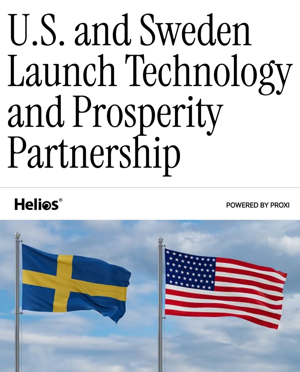 HeliosIntel's tweet photo. The United States and Sweden have outlined a new technology and innovation partnership focused on AI, advanced manufacturing, quantum technology, energy systems, telecommunications, and defense-related collaboration. The partnership also highlights collaboration on nuclear energy technologies, space innovation, industrial automation, and research security initiatives. A major theme throughout the agreement is building resilient and trusted technology ecosystems while strengthening cooperation between allied countries in strategically important industries. As AI, connectivity infrastructure, semiconductors, quantum systems, and energy technologies continue evolving, international technology partnerships are becoming more important to supply chain resilience and global competitiveness.
To learn more about technology policy and global innovation trends, visit our website using the link in our bio.