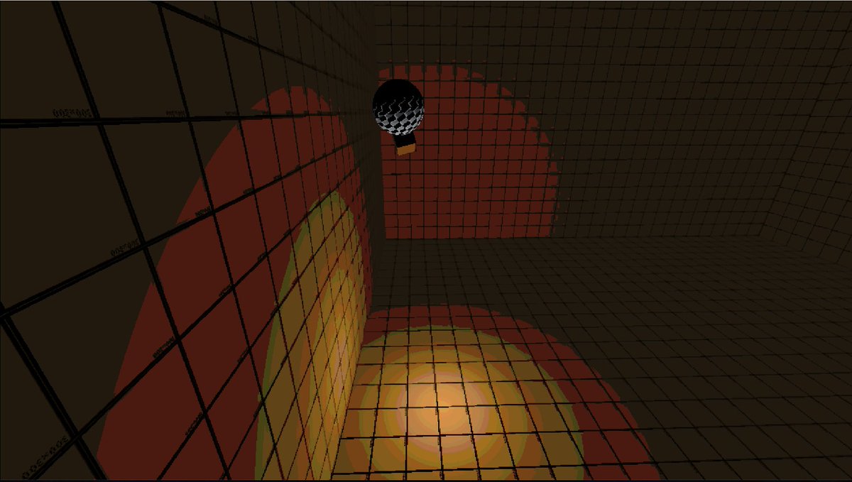 dev_variant's tweet photo. some custom lighting shader work for my 6DoF FPS game (lots to do with it still, but its getting there!

#indiedev #gamedev #shaders #lighting #6dof #fps https://t.co/fPT3VeYf6Q