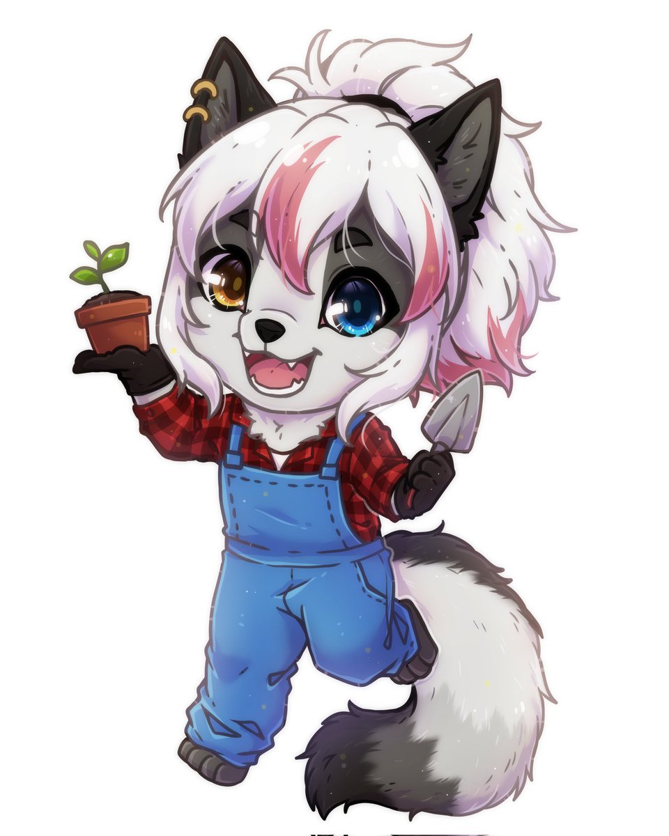 aukema684's tweet photo. 'Tis the start of the Canadian growing season and my gardens are planted and ready to grow. Thank you @junasaji2 for the cute art as always.
#furry #furryart #furrycommision https://t.co/62H3BFqNhH