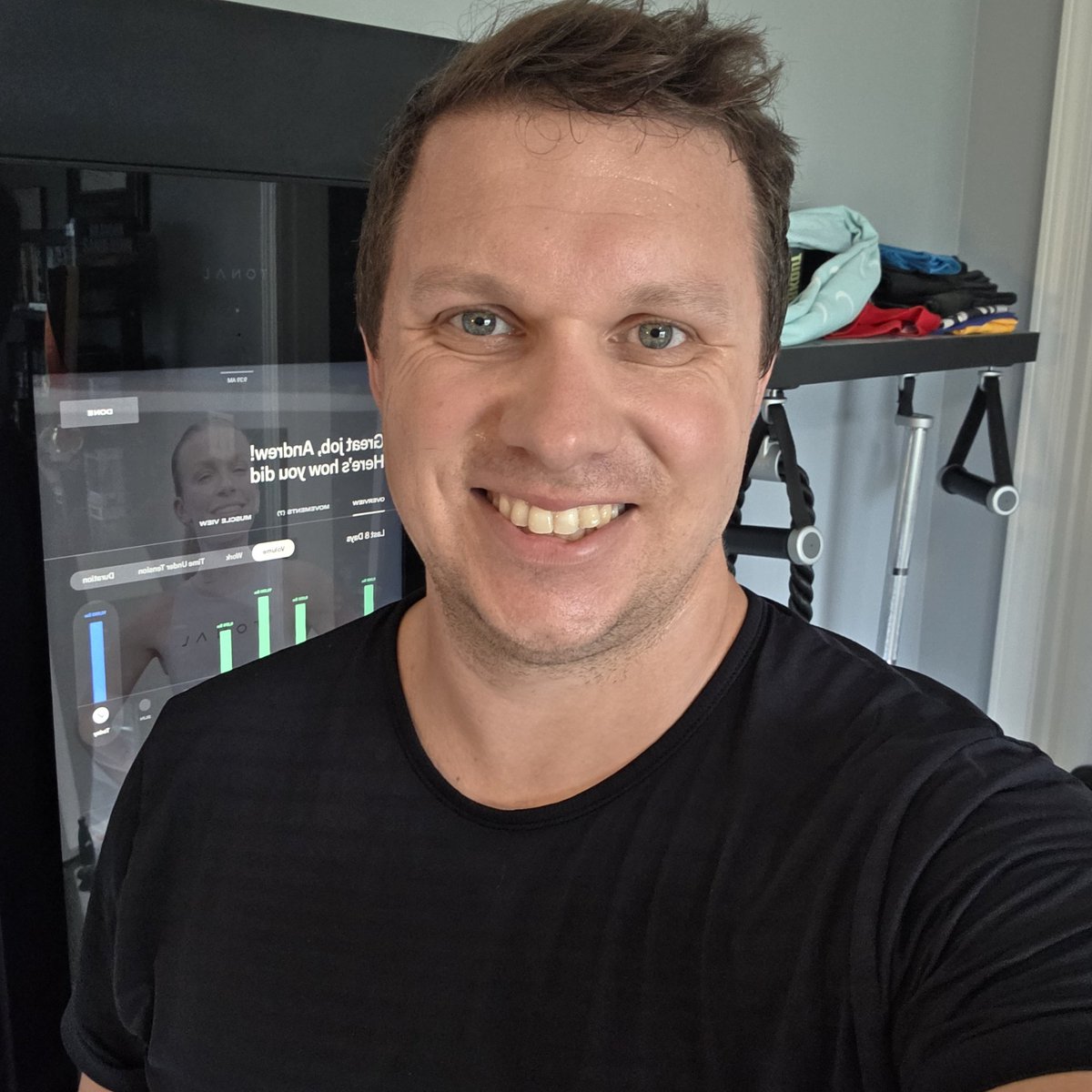 WalkerTN15's tweet photo. Starting week 4 with a real burner! Average heartrate of 135 tells you exactly how hard and fast it was but I loved every second of it. The last 2 weeks of the program are going to all be like that too. Gotta gear up and lock in, I guess! #workout #tonal #mondaymotivation https://t.co/RKQ0KY0Pqn