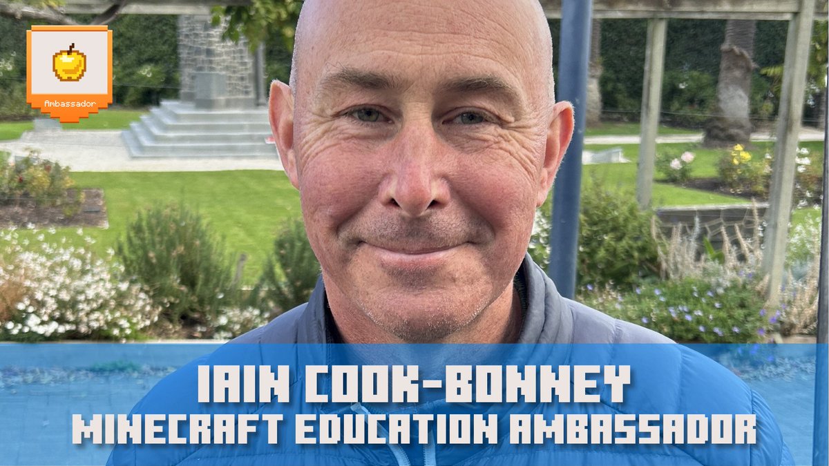 PlayCraftLearn's tweet photo. 👋 Meet @IainCookBonney, Minecraft Education Ambassador &amp; master lesson crafter 🧱

For over a decade, Iain has helped educators across New Zealand bring game‑based learning to life.
See his work in action in the Minecraft Lesson Library! https://t.co/aMErSQKLZQ