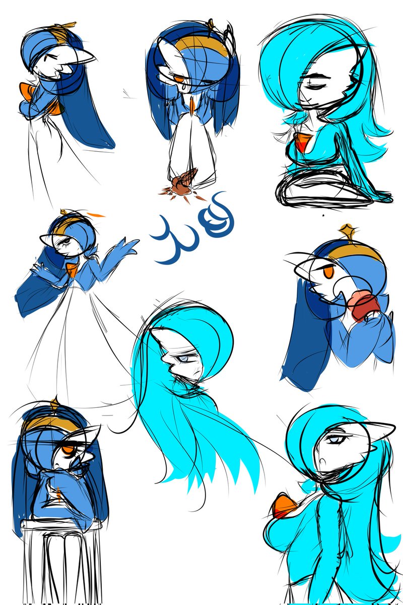 RenvBlue's tweet photo. Algunos bocetos donde están mi saeko y luna (personaje de @KarlaK13Fanfics ) 
Se ven demasiado bien juntas 
#Gardevoir #pokemon #Oc #wip #digitalartㅤㅤㅤㅤ https://t.co/ewZfnK6sJV