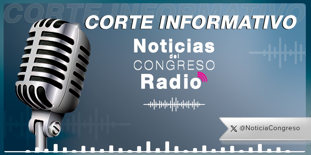 NoticiaCongreso's tweet photo. #RadioCongreso🎙️ | Corte Informativo de #NoticiasdelCongresoRadio te informa de lunes a viernes a las 16:45 hrs sobre lo que está sucediendo en el Congreso Federal y las noticias más relevantes al momento📻

Conducción🎙️
@AnyaNegrete 

Escuchamos por 👉🏻:  https://t.co/kiLOknX3Gj https://t.co/OVomcUzDHw