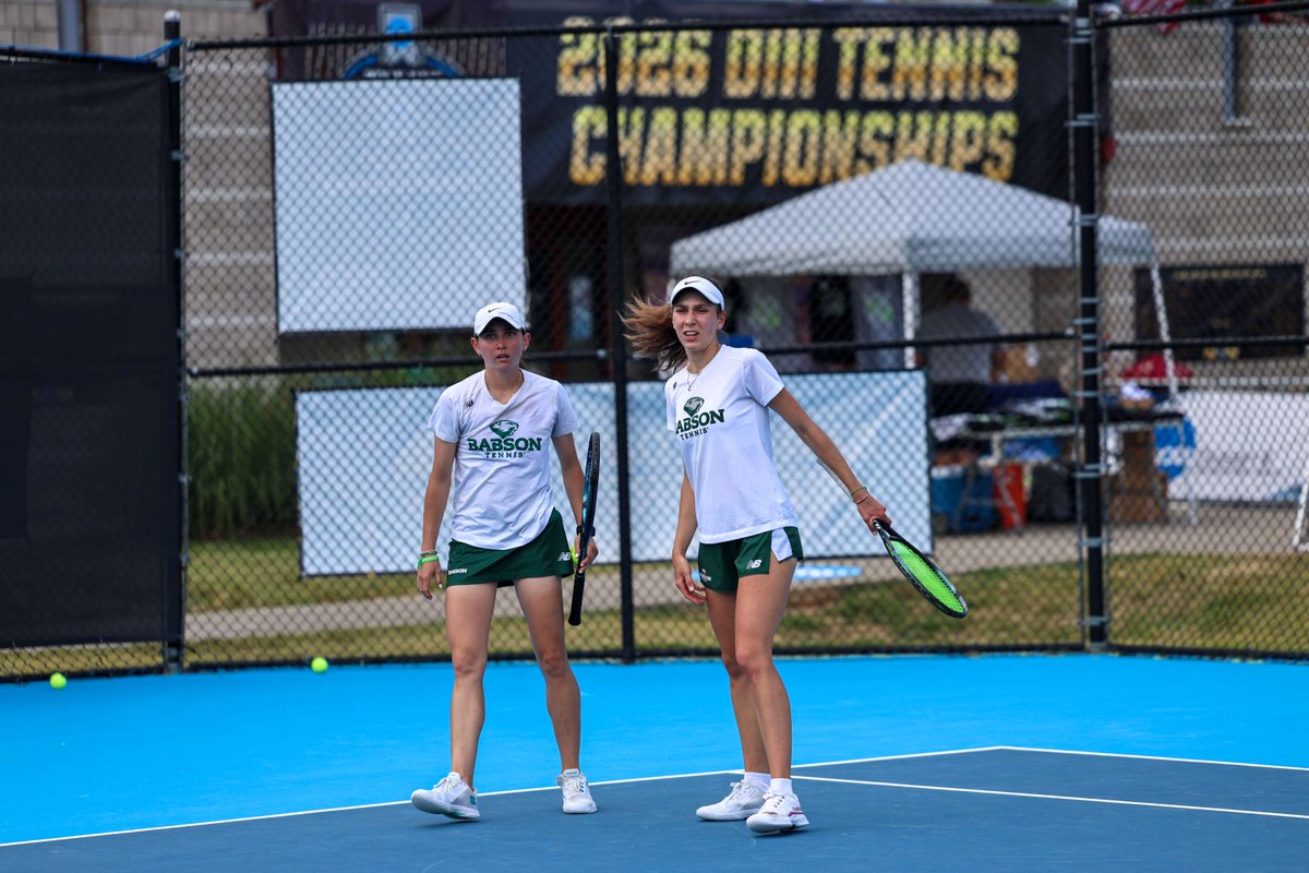 NEWMACsports's tweet photo. NCAA WOMEN'S TENNIS CHAMPIONSHIP 🎾

@BabsonAthletics Matia Crisitiani &amp; Sandra Sikharulidze are the doubles runner-up, falling in 3-sets to Lindsay Eisenman &amp; Rebecca Kong of Claremont-Mudd-Scripps. 

Congratulations to the pair on an amazing season! 

#GoNEWMAC // #WhyD3 https://t.co/sl1MlbI15K