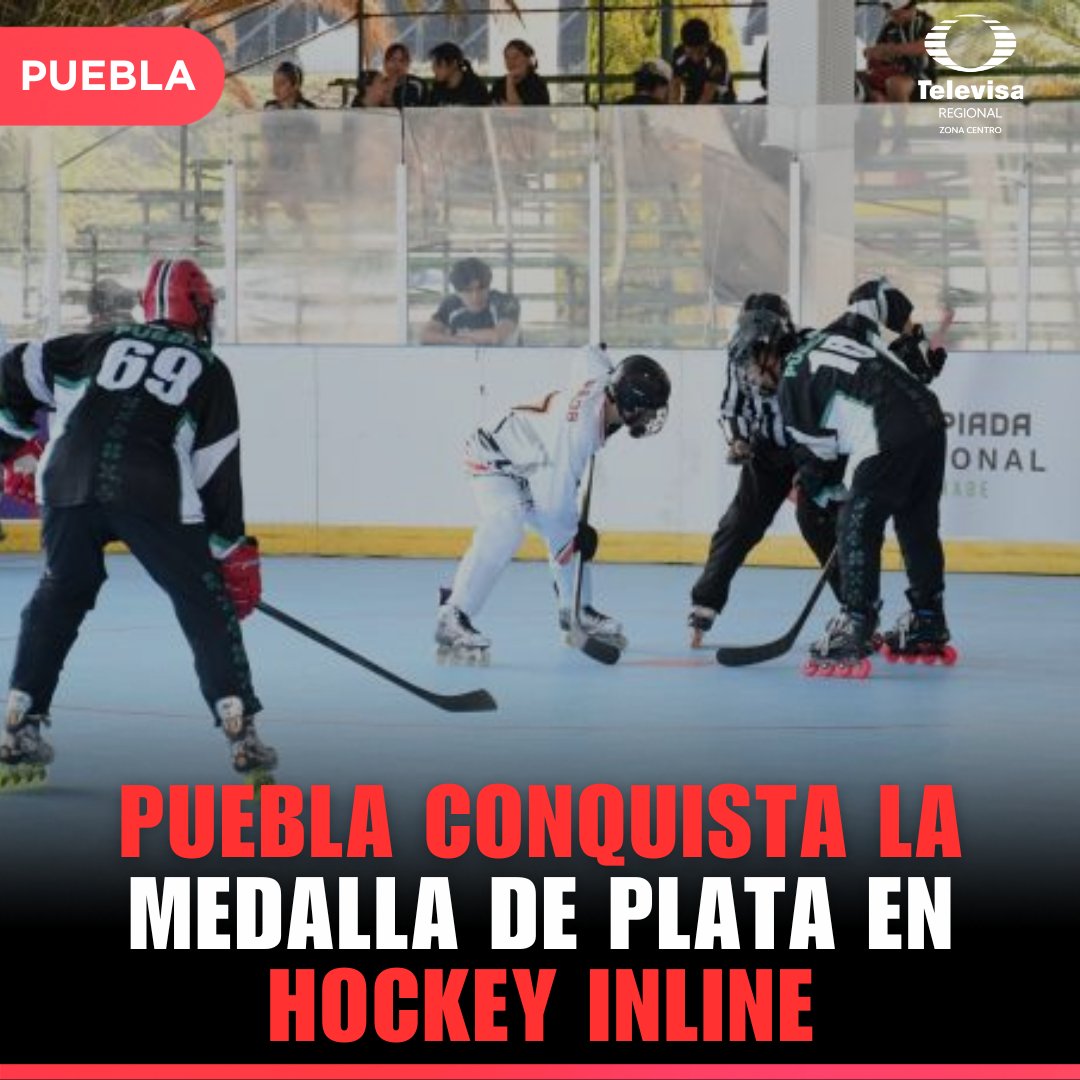 TelevisaPuebla's tweet photo. 🥈🔥 Puebla vuelve a demostrar su nivel en hockey inline. La delegación poblana conquistó la medalla de plata en la categoría juvenil mayor varonil de la Olimpiada Nacional 2026, tras una intensa final ante Jalisco.
#Puebla #HockeyInline #Deportes https://t.co/igOK68QiZQ