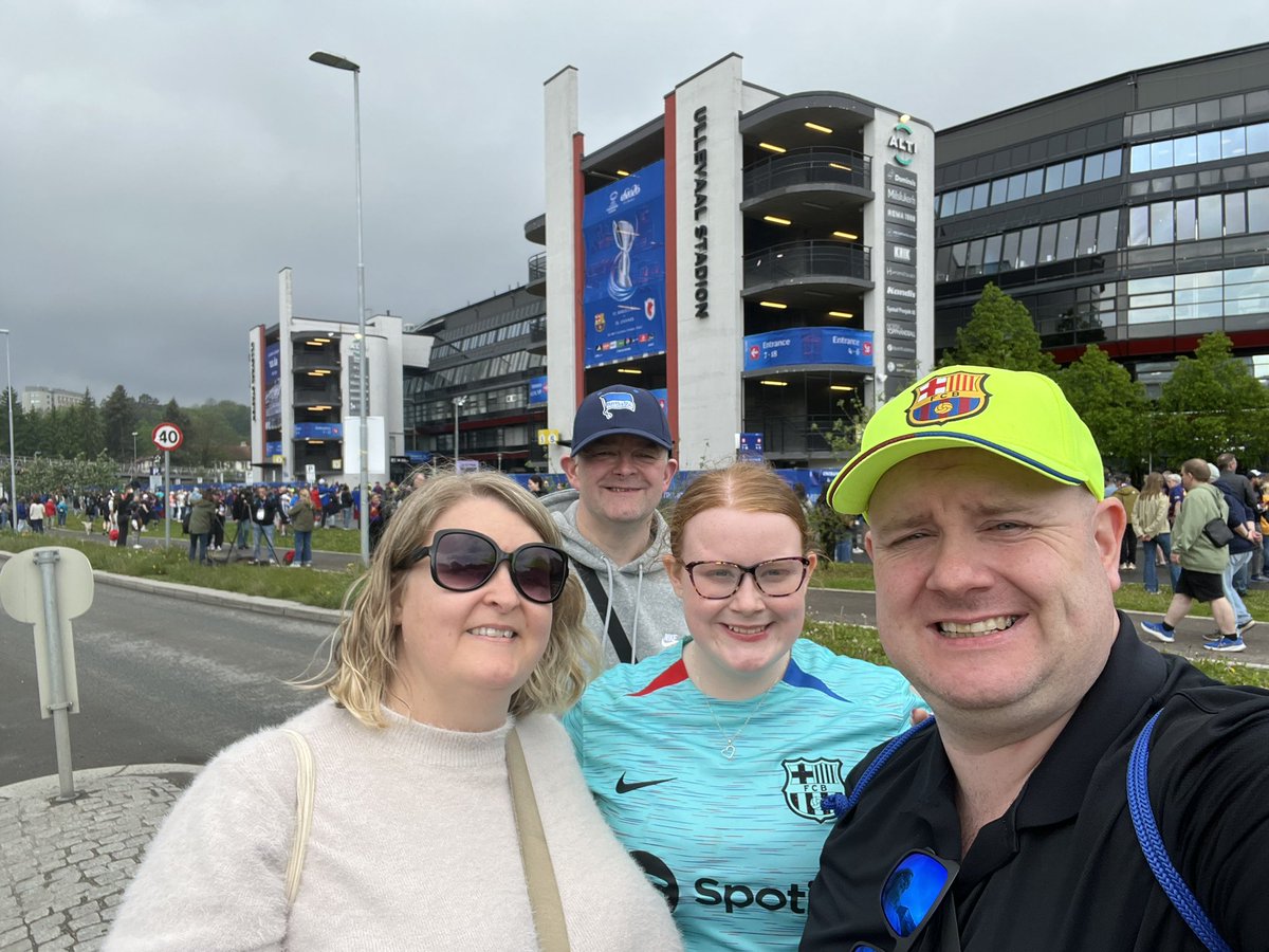 craigburn27's tweet photo. Trip to Norway 🇳🇴 with Alan, Mrs B & Ffyon this weekend for the @UWCL final in Oslo:
⚽️ @FCBfemeni 🆚 Lyon
🏟️ Ullevål Stadion
🏆 UEFA Champions League Final
🔢 Game 106 of 2025/26
#UWCL | #Groundhopping | #Matchopping | #UWCLFinal | #Barca https://t.co/UZpPI7bv9t