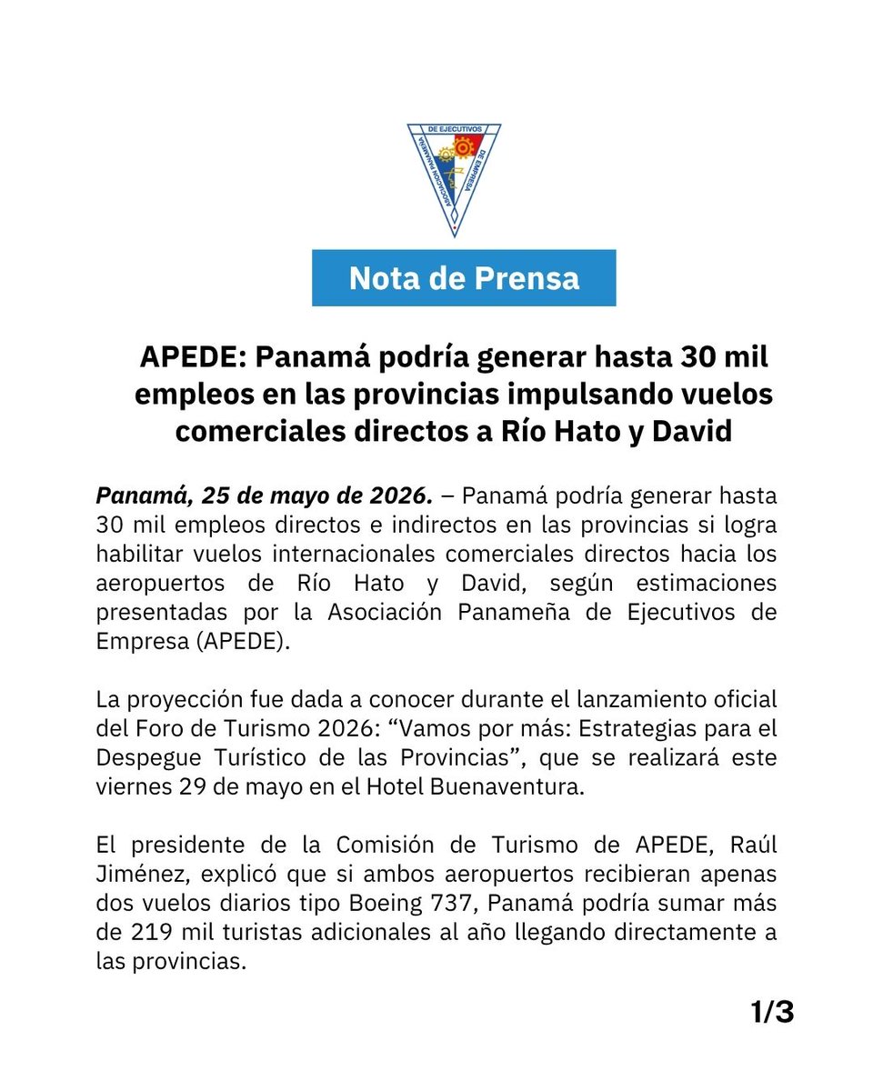 APEDE tweet media