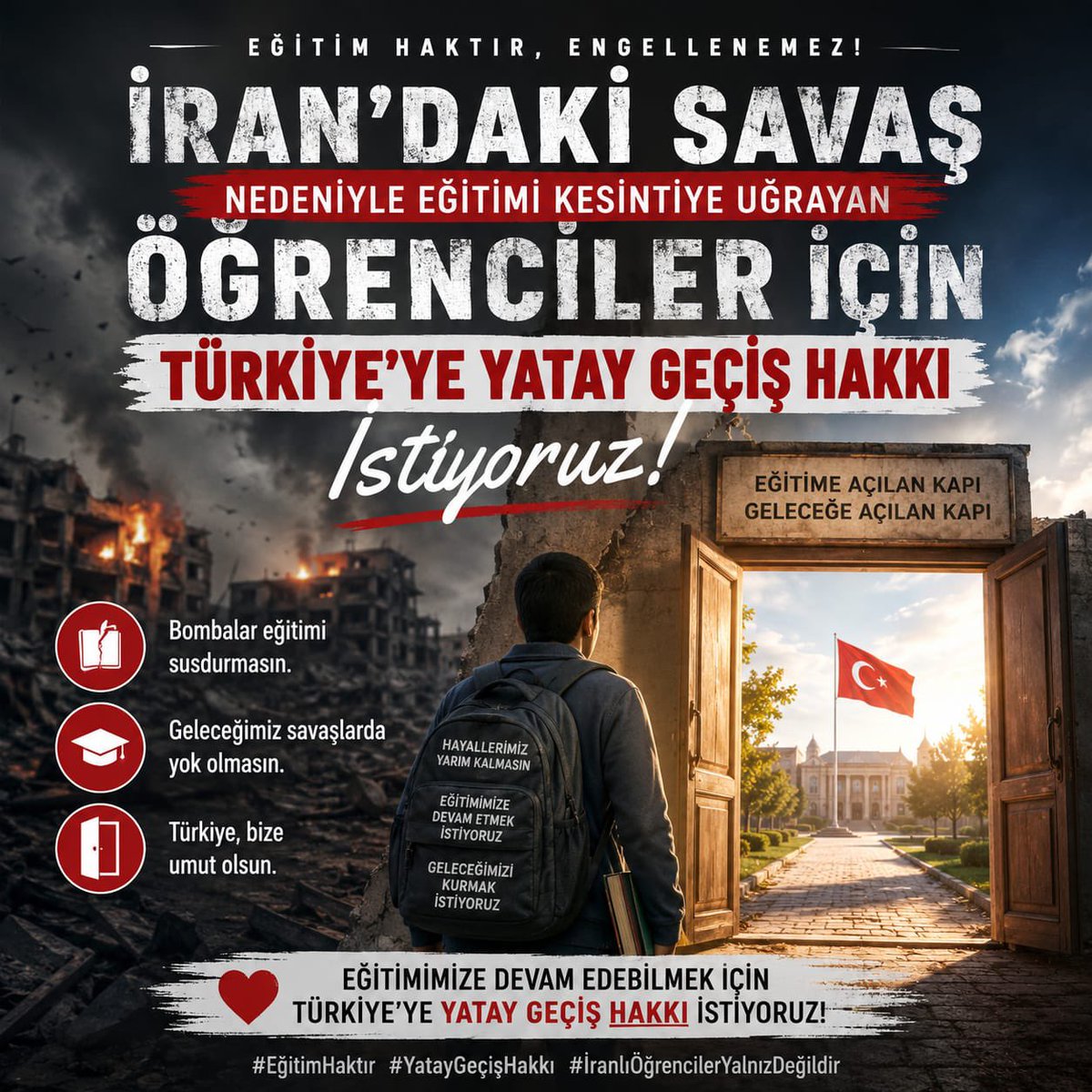 ErenciAyse21's tweet photo. Bugün alınacak bir karar binlerce öğrencinin hayatını değiştirebilir. Gençlerin sesi duyulmalı.
    #YÖKEkMadde2 #GeleceğimizYarımKalmasın https://t.co/l5vjsWQ9FN