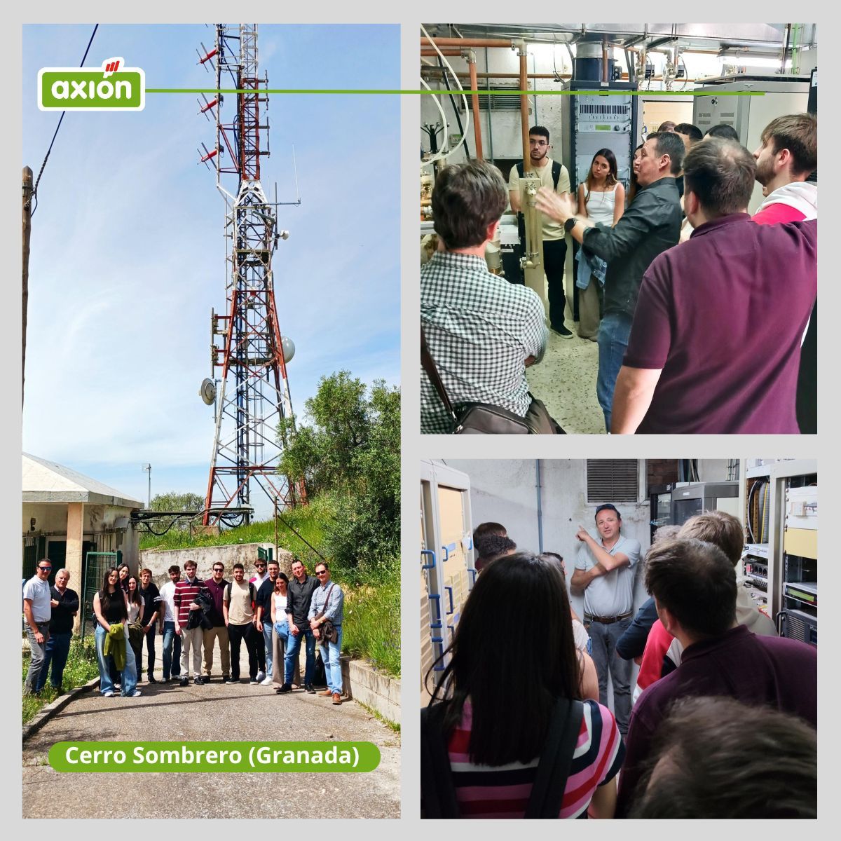 UNIREDasoc's tweet photo. #AsociadosUNIRED @AxionTeleco abrió las puertas a los alumnos del Máster de Telecomunicaciones de @CanalUGR y vivir la ingeniería en tiempo real. ¡Seguro que consiguieron despertar vocaciones para el futuro de las telecomunicaciones!🤞 https://t.co/jNhKEfigvN