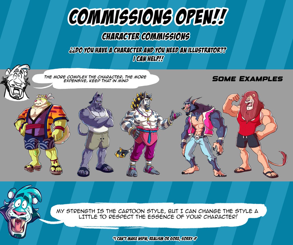 SableElSable's tweet photo. Hey! Sable here, I'm taking commissions. If there's a character you'd like me to draw, just let me know! https://t.co/eIrLqKwQmw