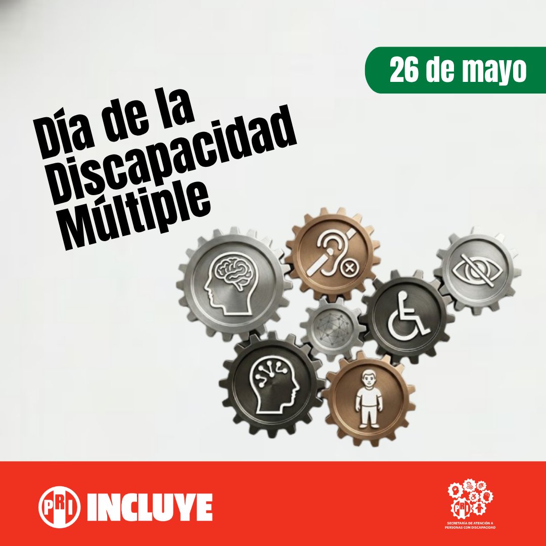 PcD_PRI's tweet photo. En el Día de la Discapacidad Múltiple reafirmamos que la discapacidad no está en las personas, sino en las barreras del entorno y la discriminación que impiden su participación plena y efectiva en la sociedad.

Garantizar derechos implica construir entornos accesibles, incluyentes y con igualdad de oportunidades para todas las personas.

Desde el PRI seguiremos impulsando una agenda con enfoque de derechos humanos, dignidad e inclusión.

@PRI_Nacional 
@alitomorenoc 
@caroviggiano 
@yoladelatorre