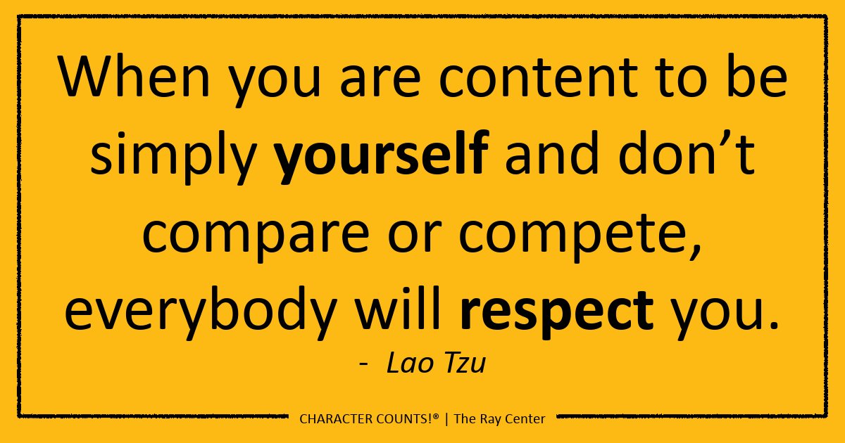 CHARACTERCOUNTS's tweet photo. Respect is shown when we are considerate of others’ feelings, words, and experiences.
#Respect #CHARACTERCOUNTS! https://t.co/1WnNH9fvt0
