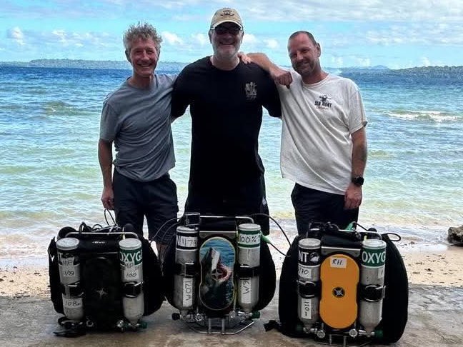 MarkKTozer's tweet photo. Good teams are hard to find, and when you’re diving deep, trust means everything. Marc Payne and Roland Hügli are the best and a crew I trust completely.
We’re having an awesome time out here with a few more dive days to go. Got a bit of a niggly back. https://t.co/jYDuWVnA4j