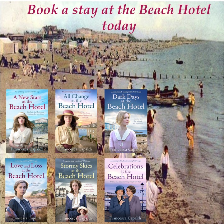 FCapaldiBurgess's tweet photo. Want to spend a hot, sunny day by the sea? Book a stay at the Beach Hotel today &amp; enjoy #romance by the seaside. 🌞
P/back - Ebook - Audio 
#TuesNews @RNAtweets  
#HistoricalRomance #saga #HistoricalFiction #HistFicMayAvailable on Amazon: https://t.co/QiYJYVSCQ7 
&amp; other stores https://t.co/Zs0YM6a25r