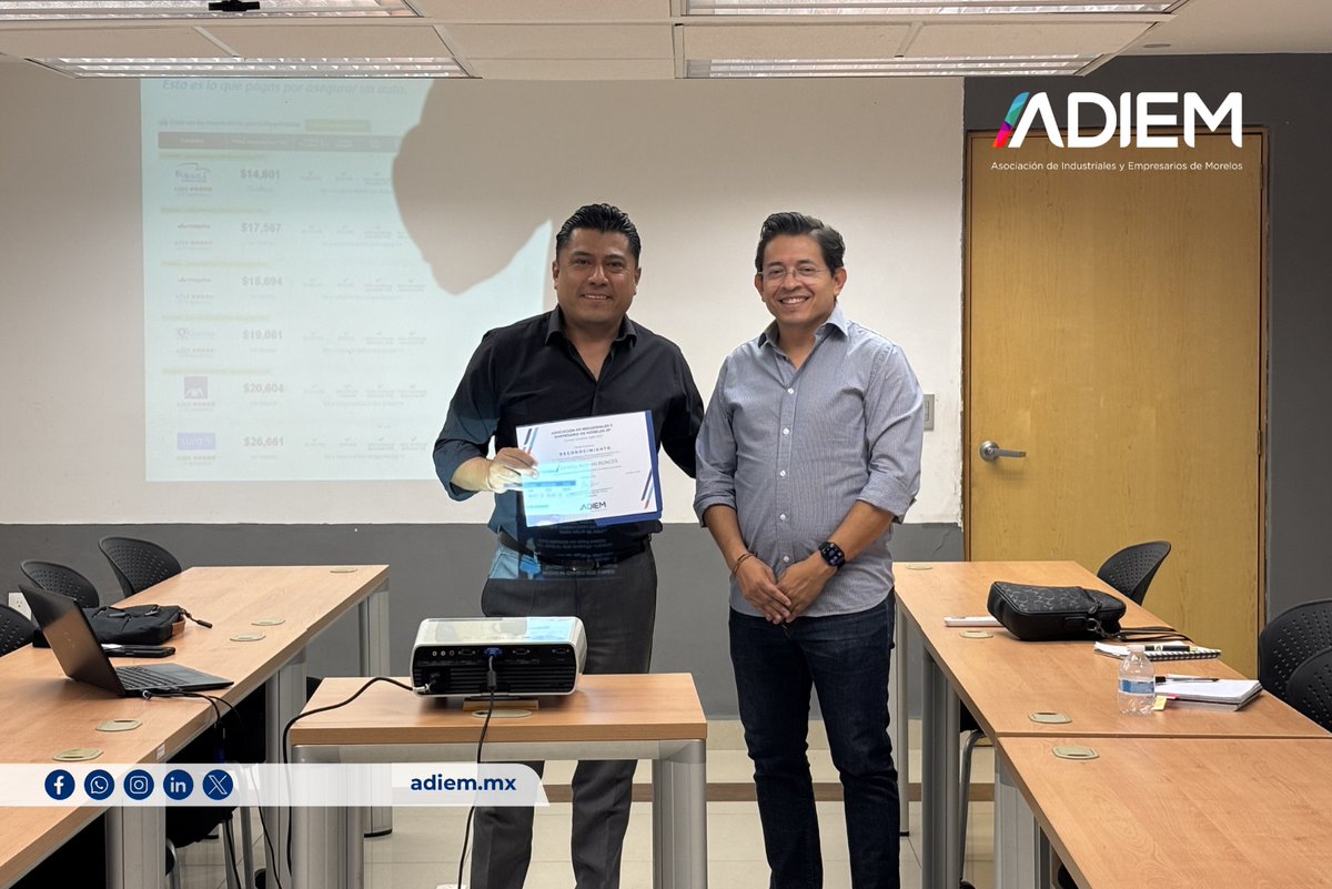 adiemsp's tweet photo. ✨ El pasado 22 de mayo, en ADIEM realizamos la plática “Estrategias para el Retiro y Pensiones”, un espacio enfocado en brindar herramientas y conocimiento para una mejor planeación financiera y patrimonial. 📈👨‍👩‍👧‍👦

#ADIEM #Pensiones #Retiro #EducaciónFinanciera #Morelos #Empresas https://t.co/BSSdseVnHB