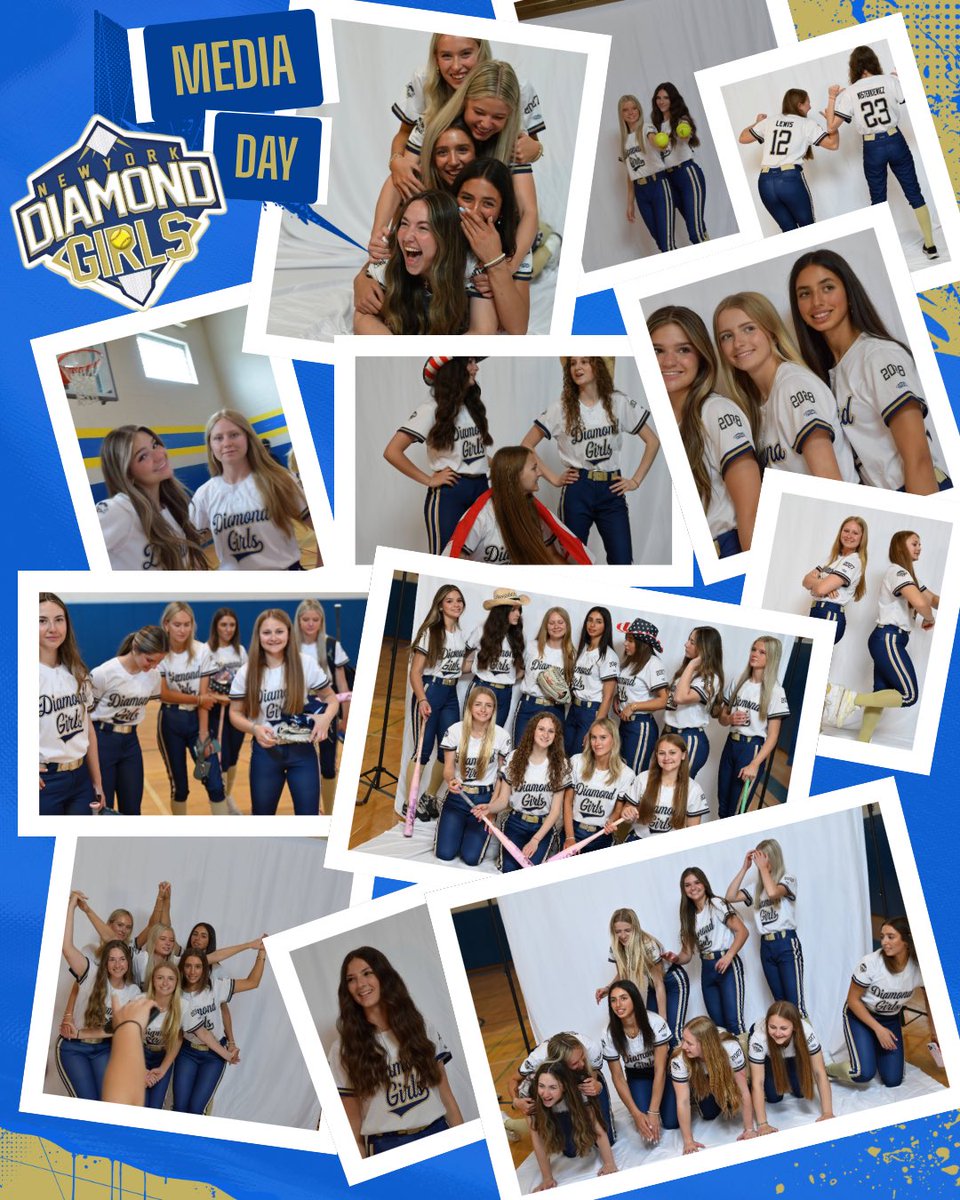 NYDiamGirls2027's tweet photo. All smiles and LOTS of laughs with the team at DG Media Day 📸 https://t.co/2soGXH66gS