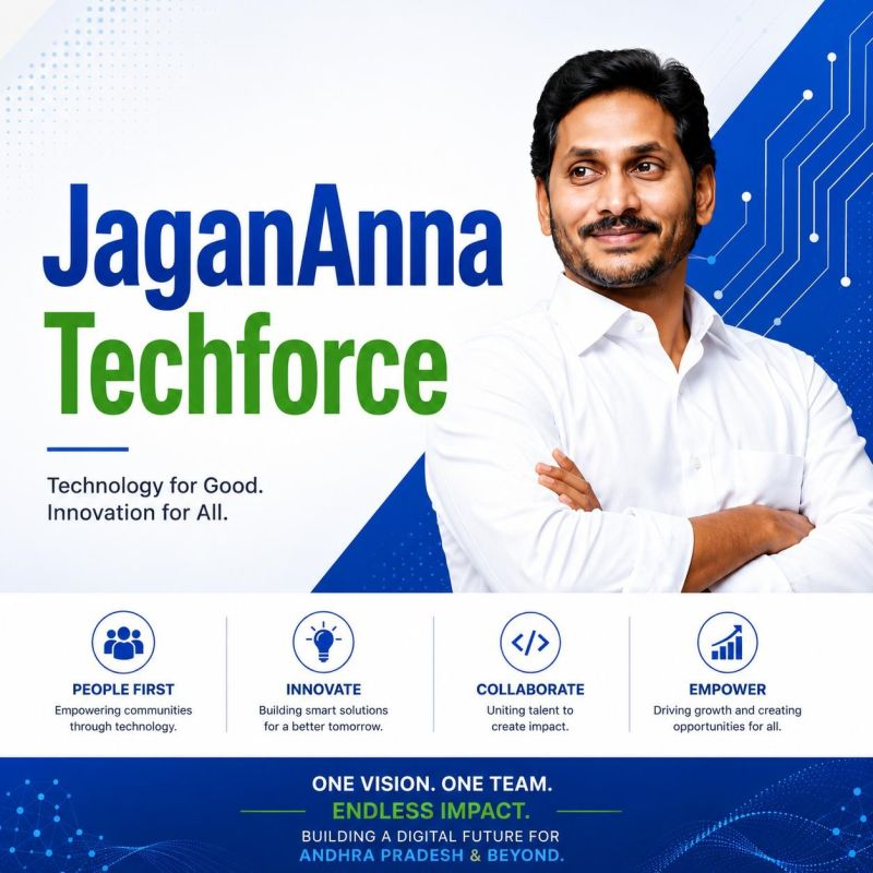 alurusamba's tweet photo. 🚀 Join the JaganAnna Techforce — where technology meets purpose.

We’re bringing together developers, designers, digital creators, strategists & volunteers who want to build meaningful impact through innovation and public-focused digital initiatives.

#JaganAnna #JaganAnnaTechforce #YSRCP #Innovation #TechForGood

https://t.co/EFj5p3ECqQ

@YSRCPEurope @ysrcp_usa
