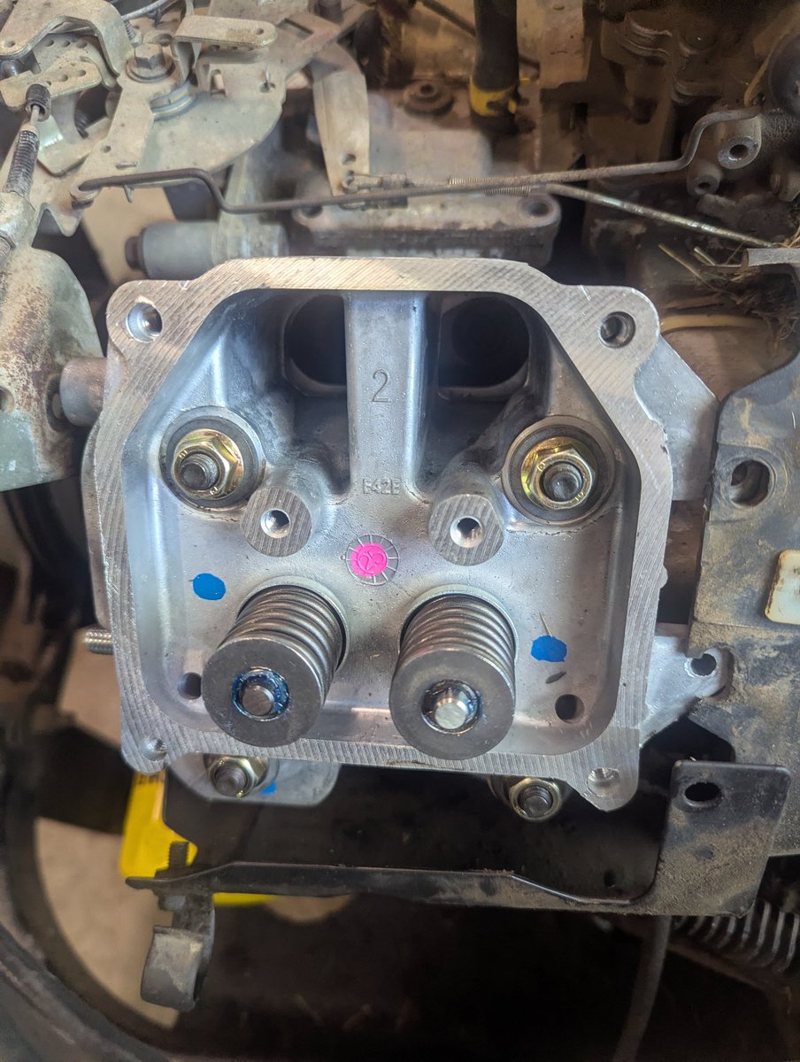 T00TaII's tweet photo. Update: the mower is back on the road with a new shiny cylinder head.  Got the grass cut before it was out of hand. Win. https://t.co/Sf4615rMtQ
