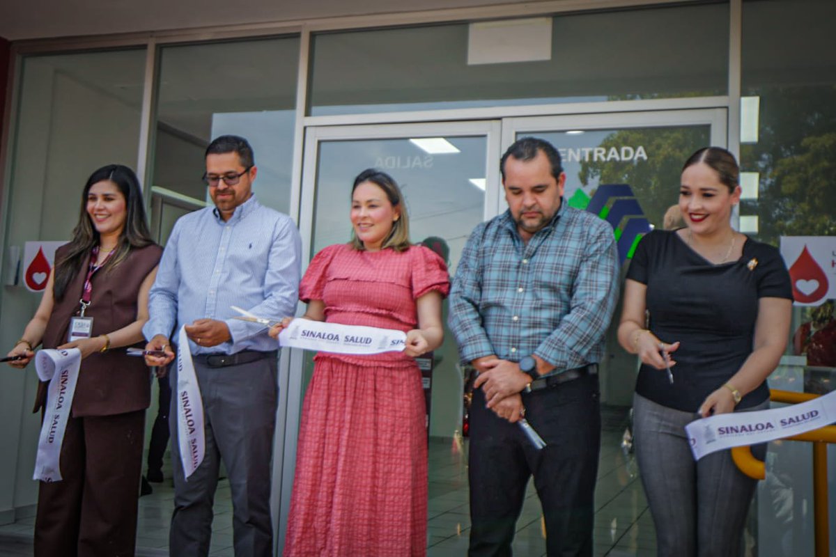 noticieristas's tweet photo. 💉🩸“El primero en su tipo en Sinaloa”: La gobernadora interina, Yeraldine Bonilla Valverde y el secretario de Salud de Sinaloa, Cuitlahuac González Galindo, inauguraron este lunes 25 de mayo el Centro Estatal de la Transfusión Sanguínea (CETS), en la capital del estado. 🅰️ 🅱️ 🆎

Detalles 👉🏼🔗 https://t.co/CuUcNzu1YT