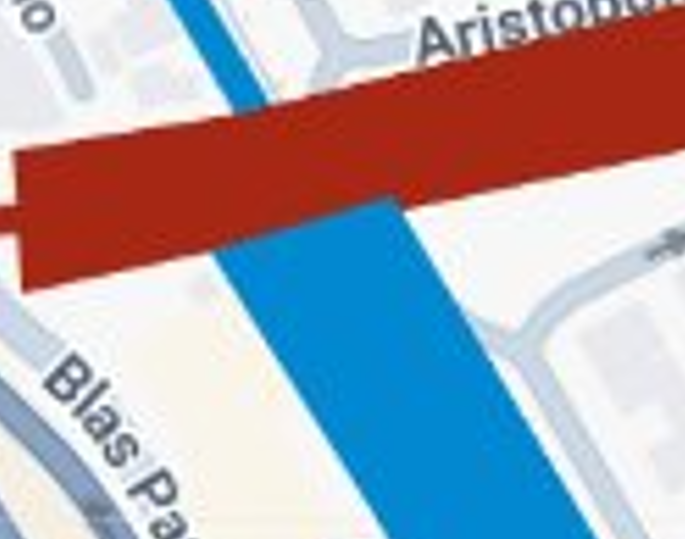 aguanteferrovi1's tweet photo. @RielesDelPlata Pero tomá en cuenta que vas a tener que sacrificar la calle de al lado para poder mover de lugar la estación Juan. B. Justo, ya que en tu gráfico se ve como esta se le interpone. https://t.co/KJ4YLiR4Zp