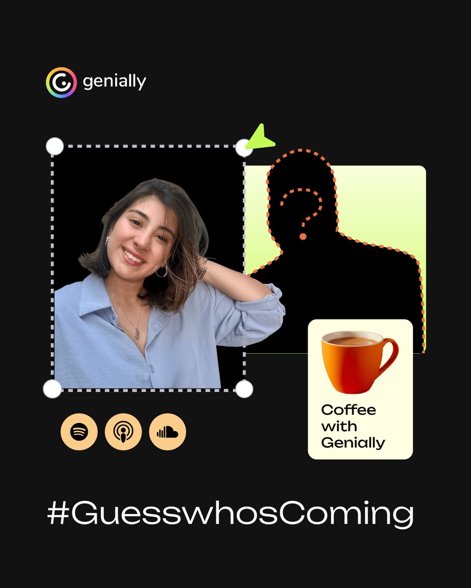genially's tweet photo. Guess who’s coming to #CoffeeWithGenially ☕

Clues:
🎤 He started doing stand-up comedy to improve public speaking
🧠 He helps organizations navigate change
🎮 He loves gamification &amp; workplace learning

Who do you think it is? 👇 #GuessWhosComingforCoffee https://t.co/m0NIQMwl3d