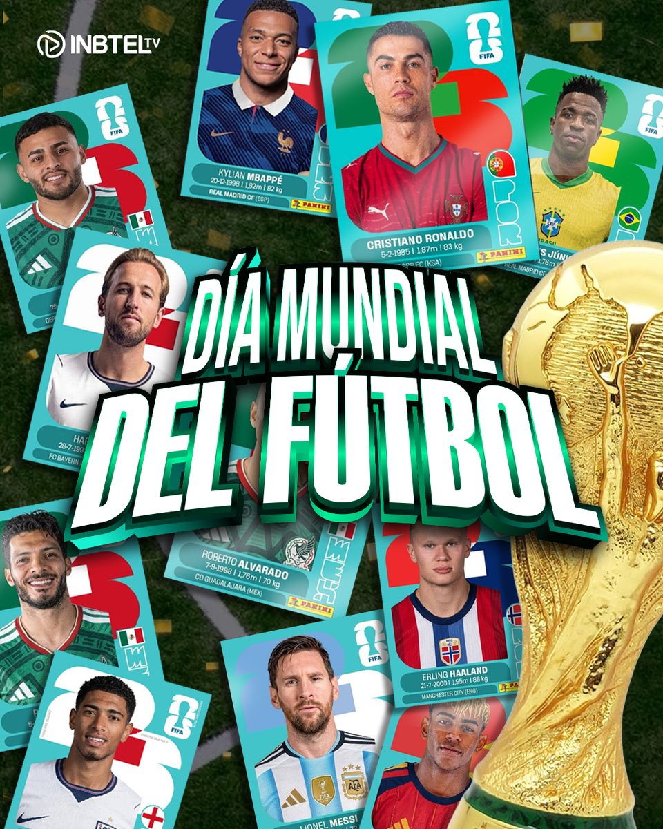 InbtelTv's tweet photo. ⚽ Hoy celebramos el deporte que une al mundo entero 🌍🔥
El fútbol no solo se juega, se siente en cada gol, cada pasión y cada emoción desde la tribuna hasta la cancha. ❤️🏟️

#DíaMundialDelFútbol #INBTELTV https://t.co/p2y0x6gMrj