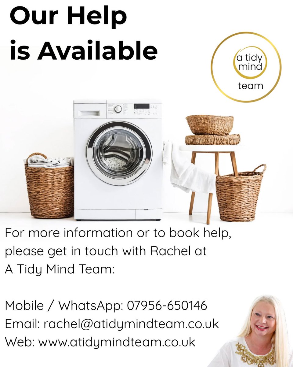 atidymindteam's tweet photo. Laundry Lessons:

I started doing my own laundry at age 15 &amp; I love 🧡 the smell of clean laundry &amp; I do my ironing stood in front of the tv 📺 This warm weather is perfect for laundry to be hung out to dry in this warm weather ☀️ 
#atidyhomeatidymind
#decluttering 
#getorganised https://t.co/0KL443FMLe
