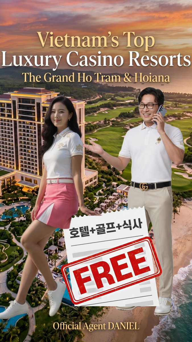 danielkimc8282's tweet photo. 베트남 최고의 럭셔리 힐링 호텔
호치민 그랜드호짬(Grand Ho Tram) & 다낭 호이아나(Hoiana)
공식 에이전트 DANIEL입니다.
2/ 1:1 맞춤 여행 플랫폼으로
언제 어디서든 편하게 연락 주시면
자세한 설명 바로 드릴게요
📲 카카오톡 : GRANDHOTRAM
📲 텔레그램 : HOTRAMAGENT
📲 Whatsapp : +84 357 006 064
📞 전화 : +84 357 006 064
3/ 🔥 지금 진행 중인 초특급 프로모션
✅ 호텔 부킹 보증금 ZERO
✅ 호텔 + 골프 + 식사 FREE
✅ 공항 픽업 서비스 포함
✅ 현금 결제 없이 리워드 마일리지만으로 전부 해결!
4/ 럭셔리 숙박 + 골프 + 카지노 + 식사까지
모두 마일리지로 끝내는
베트남 최고의 프리미엄 여행을
지금 바로 경험해보세요!
DANIEL이 직접 1:1로 안내드리겠습니다 💼
#그랜드호짬 #베트남럭셔리 #호치민호텔 #카지노호텔 #베트남골프 #호짬