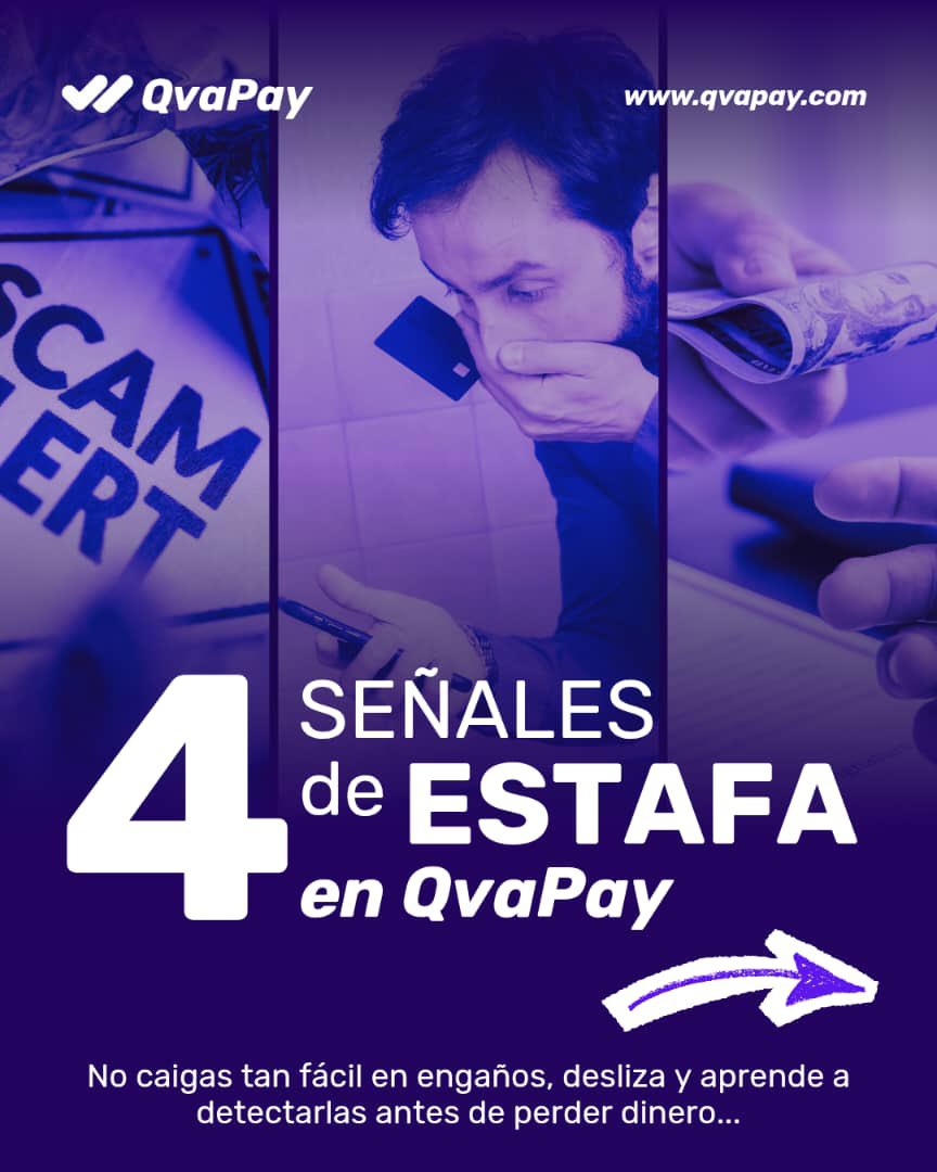 QvaPay's tweet photo. Ojo con los “agentes”, las ofertas raras y los mensajes por debajo de la mesa. 👀

En internet, el cuento de “te resuelvo rápido” casi siempre viene con anzuelo. 🎣 https://t.co/j73bZ9sYXW