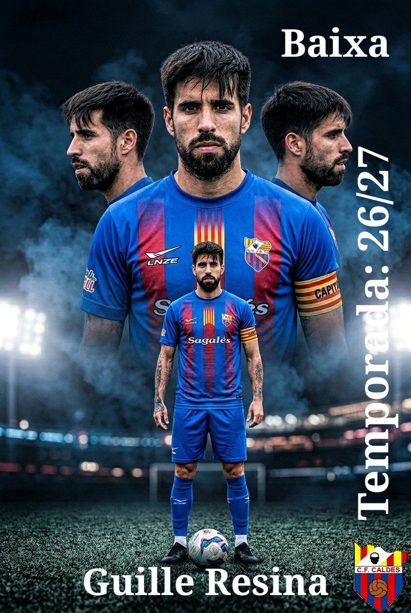 cfcaldes's tweet photo. Gràcies, Guille! 💙❤️
​Avui ens toca acomiadar un d'aquells jugadors que deixen una petjada inesborrable. Després de diverses temporades defensant els nostres colors amb orgull, passió i entrega, el nostre capità, Guille Resina, emprèn un nou camí professional i personal. https://t.co/ReCxGHgSTi