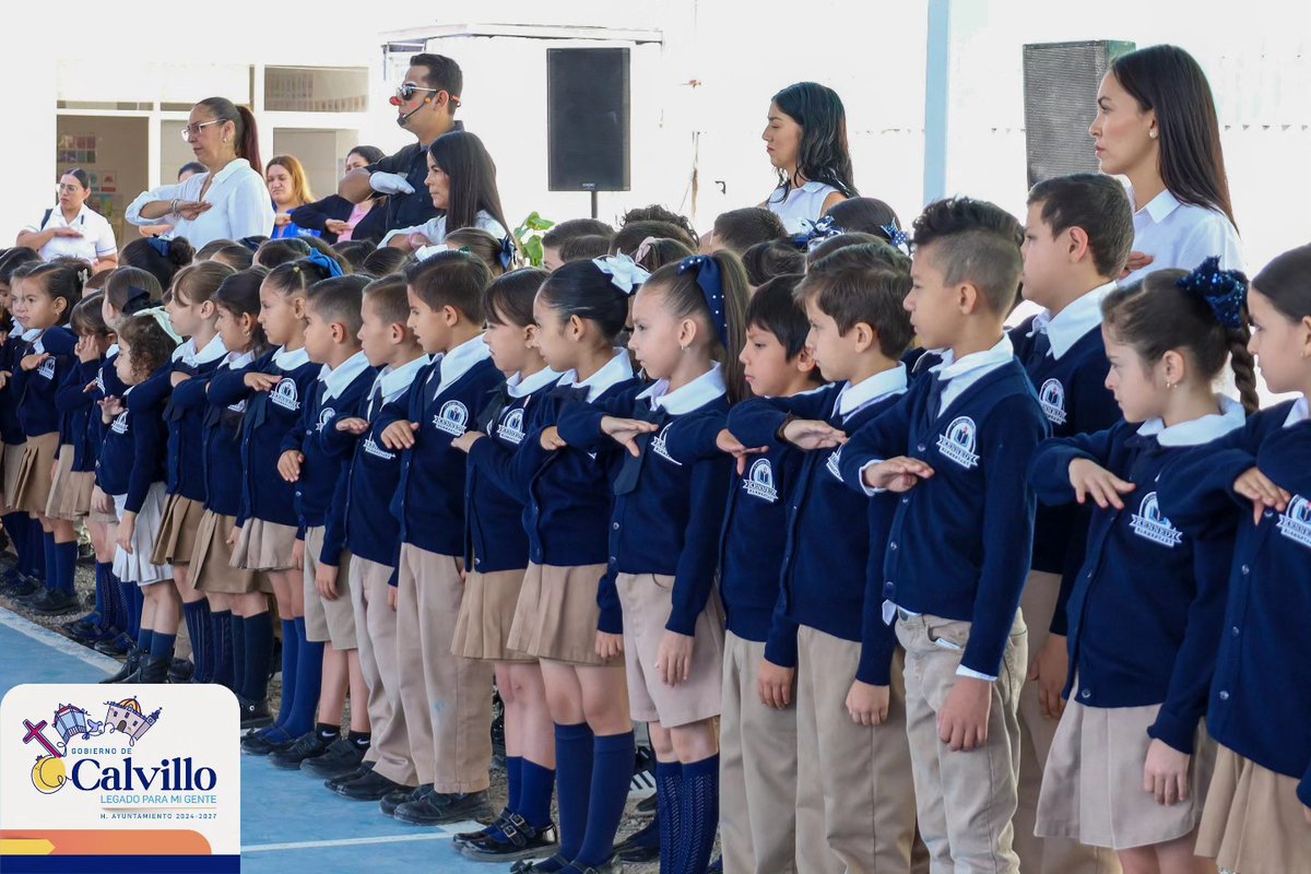 MpioCalvillo's tweet photo. El Gobierno de Calvillo llevó el programa #PresidenteEnTuEscuela al Colegio Kennedy Elementary, con el propósito de fortalecer la cercanía con las instituciones educativas y seguir fomentando los valores cívicos entre las niñas y niños. https://t.co/JhfZ2pTxOI