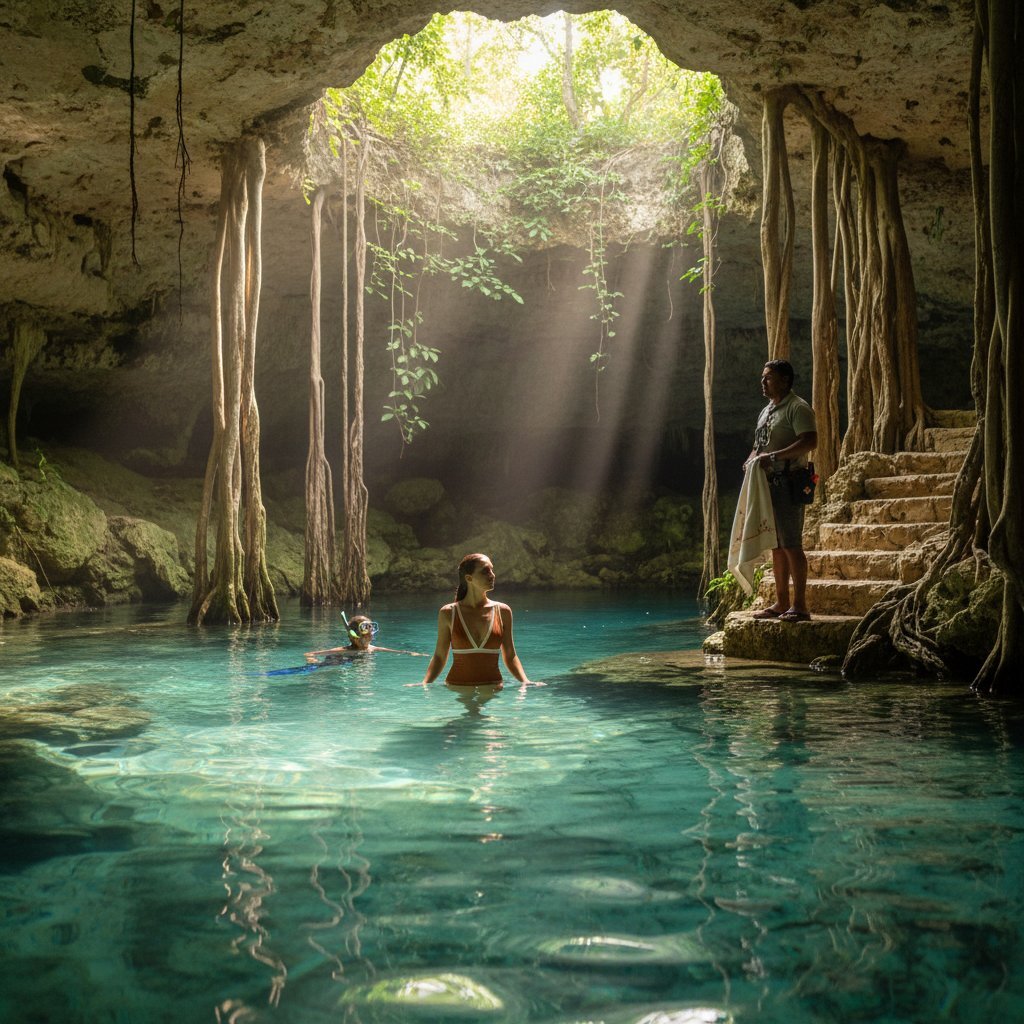 JHernandez718's tweet photo. Swim where the jungle meets still water.

Morning light turns the cenote into a quiet escape. Snorkel, float, and feel the shift 🔆

Ask us for the best time to visit, and book your Tulum stay through the link in bio. https://t.co/0bpQKBembj https://t.co/ptxbCFQZoI