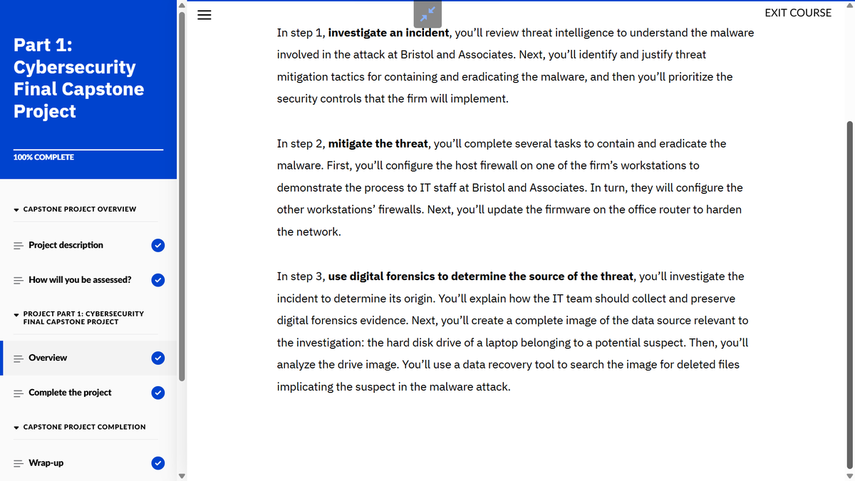 Dee_manuel2's tweet photo. Cybersecurity Streak | Day 97-99✅

Completed Part 1 of IBM (@IBM) Cybersecurity Final Capstone Project. 
Applied incident response, digital forensics, vulnerability prioritization, OS hardening, firmware updates, and forensic analysis. 

And.... I passed 🙂☺️

@ItexperienceI https://t.co/OCm2rw1guk