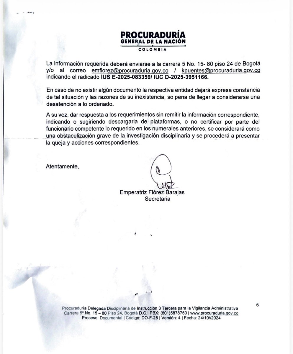 sunetcolofc's tweet photo. Desde @sunetcolofc celebramos el auto de apertura de investigación formulado por @PGN_COL en contra de @GobernacionSai por el despido injustificado de directivo de @SunetSanAndresIsla.
Los derechos laborales se respetan señor gobernador @Nivolas_Gallardo.
#SunetSuSindicatoEstatal https://t.co/cOmjMWwPBd