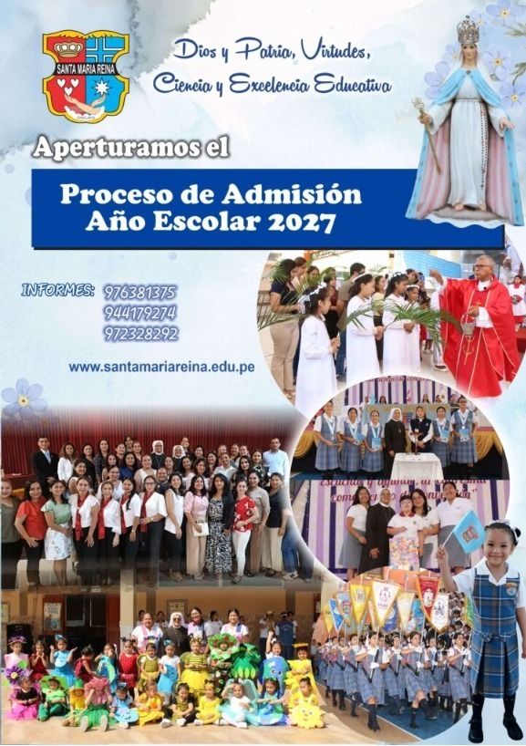 MCabrejod's tweet photo. Paz y Bien! iniciamos nuestro proceso de Admisión 2027. Para agendar tu cita o para mayor información entra en el link o llama a: 976381375/ 944179274/ 972328292

https://t.co/qJf7rEFWWI https://t.co/vtOpjBL8yj