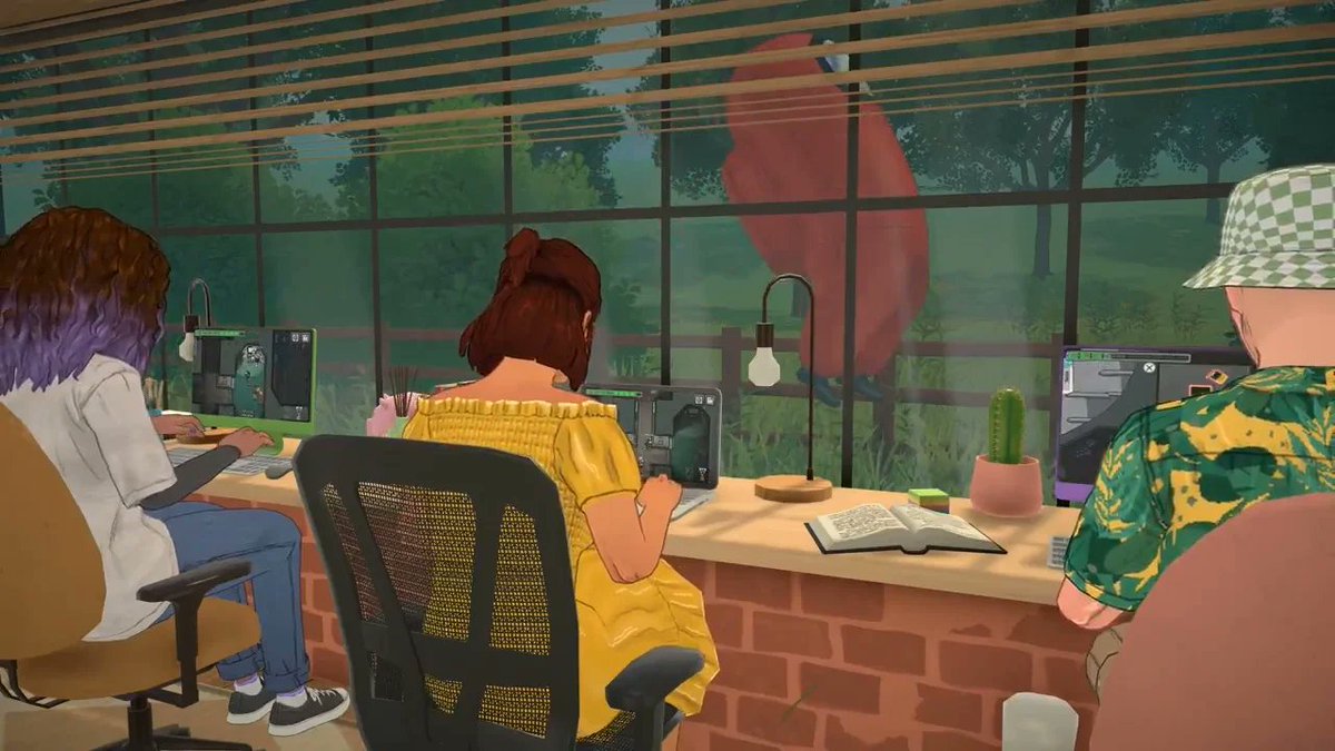 _missbubbles's tweet photo. ✨Paralives JUST launched & already setup collabs with other games/studios, including:

-Among Us, with plushies, posters, and the ability for your Para to play Among Us on their PC.

-Outbound, where your Para can play the game on their PC + there’s a mini van décor item.

-Kitfox Games; letting your Para play Dwarf Fortress on their PC & decorate with some Boyfriend Dungeon body pillows.

Love seeing studios come together and celebrate each other like this 💖