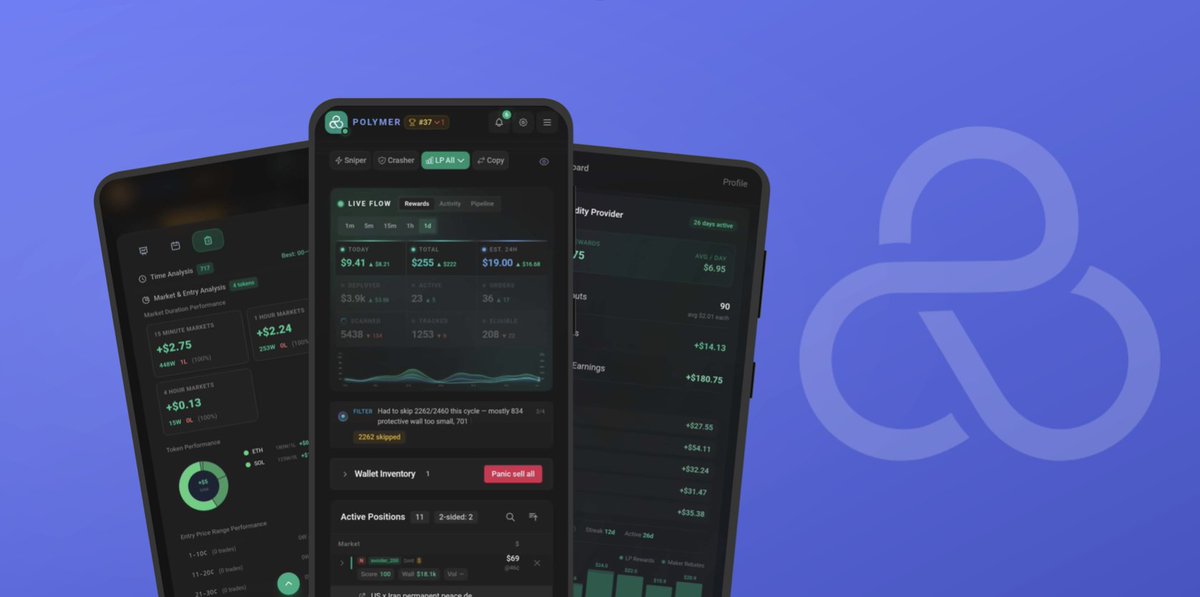 Polymerbot's tweet photo. Polymer just launched on the Solana Mobile dApp Store 📱

Trade Polymarket markets on the go with live bots, automated strategies, and real-time execution. https://t.co/z33oA6SD0T