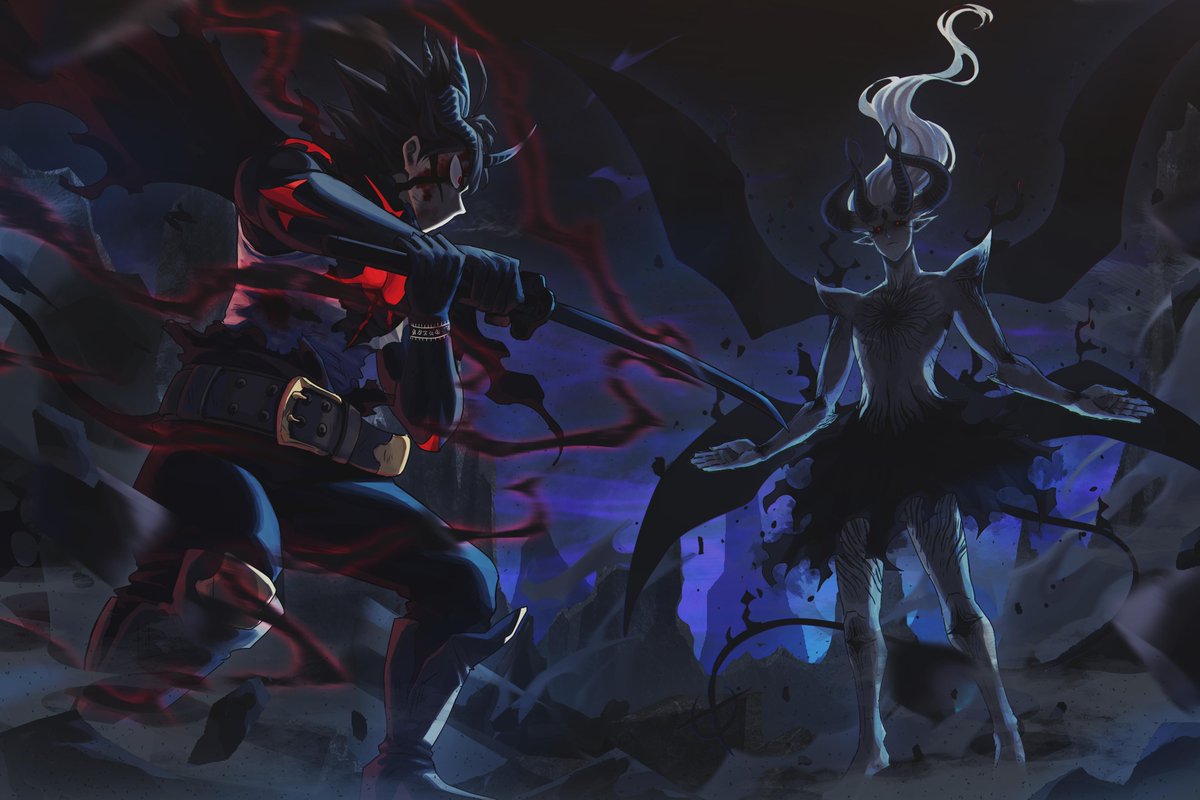 edwardchau2's tweet photo. Showdown

Credit: @prayudi555 
#blackclover #asta #lucifero https://t.co/9DfwfyMrwV