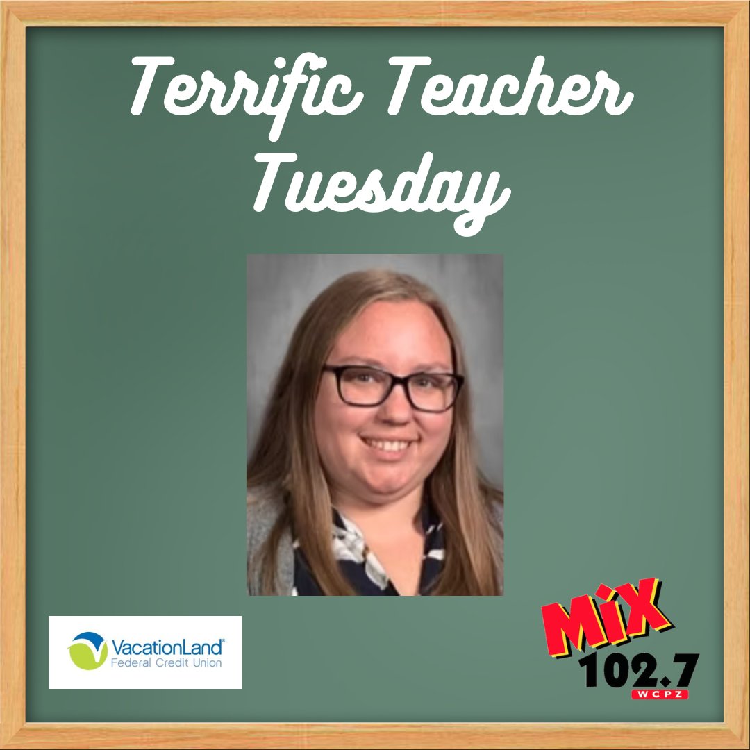mix1027's tweet photo. Kristi Reineck is our final Terrific Teacher of this school year! She teaches 2nd grade at Bishop Hoffman Catholic School and she was nominated by Sean.

Thanks to @VacationLandFCU, Downing Billiard &amp; Award, Symphony’s Massage &amp; Spa , and The Shore House Tavern! https://t.co/v6f7Nh5QAI