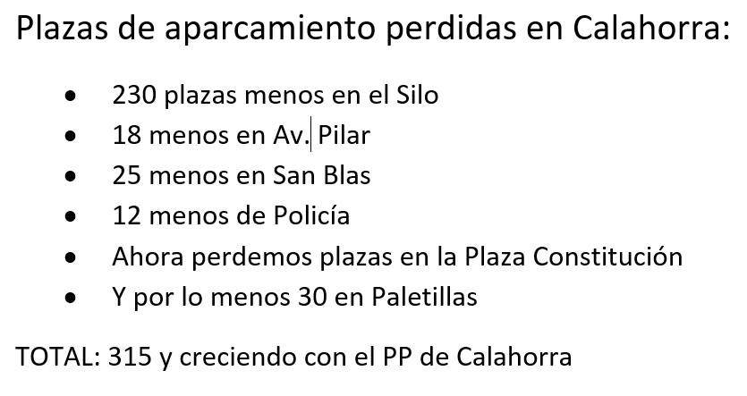 PSOECalahorra's tweet photo. En Calahorra, con el PP, necesitamos aparcamientos y por eso traemos propuestas al Pleno para intentar comenzar a recuperar todas las plazas que hemos perdido en estos 3 años de Legislatura https://t.co/7sPanaVRWW