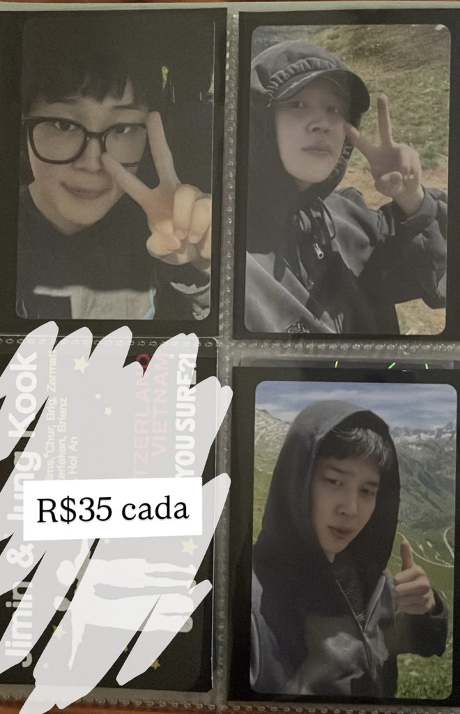 pjmvibs's tweet photo. VENDO/VENDA AYS 2 PHOTOCARDS

• preços na foto + frete (superfrete)
• ou set membro individual 100 + frete / set completo 200 + frete
• envio amanhã
• feedbacks positivos no fixado https://t.co/7zezWRresJ