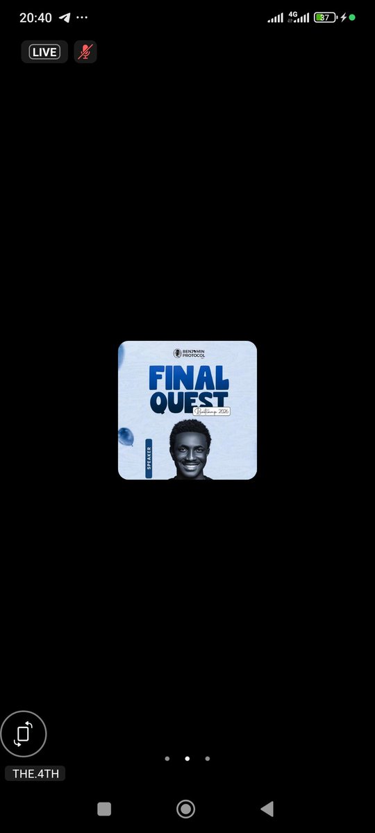 thenameisosas's tweet photo. #Finalquest Day4 is live
@Fznation01 would be speaking
Expect premium stuffs
#God_can_teach_a_man
You can join vai YouTube
https://t.co/RsMVhesiJk
@BenjaminIn168 @The_4thMan @TheosCap @Core_analyst @Web3Bish0p https://t.co/XNiVbPYwjp