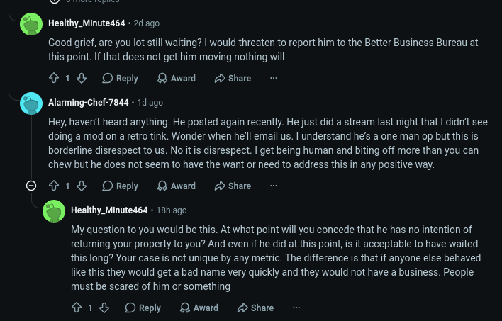 My TLDR on this is to go to someone else since this seems to be a