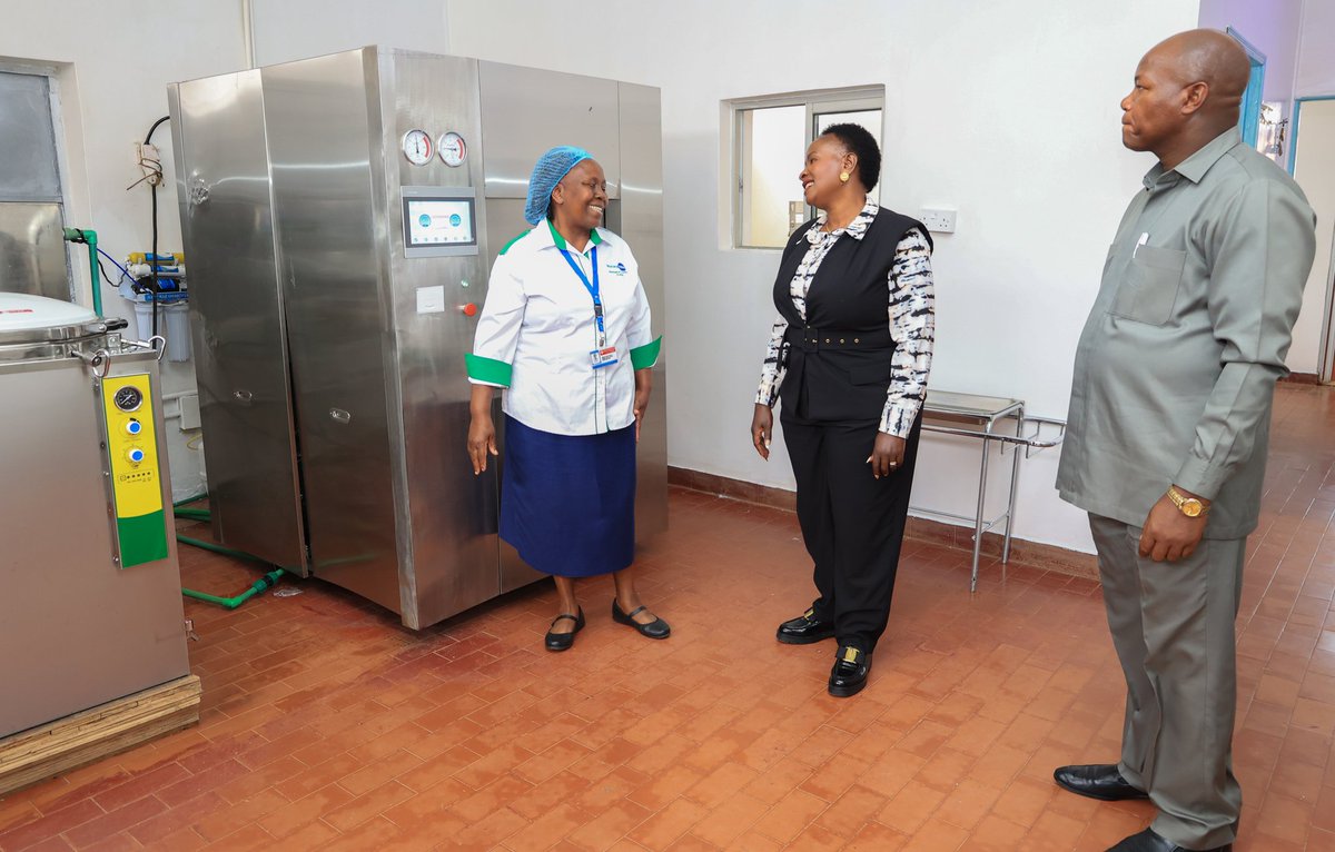Wavinya_Ndeti's tweet photo. For years, the Central Sterile Services Department (CSSD) at Machakos County Referral Hospital has struggled with outdated and inefficient equipment, affecting medical procedures and compromising hygiene and patient safety standards.

Today, I commissioned a modern Sterilization Unit to strengthen infection prevention and improve healthcare delivery at the facility. The upgraded system will ensure proper cleaning, disinfection, and sterilization of medical instruments in line with modern healthcare standards.

This investment will greatly enhance the quality, safety, and efficiency of healthcare services by ensuring timely access to properly sterilized instruments, supporting smoother surgical and treatment procedures, and providing patients with safer and more reliable medical care.