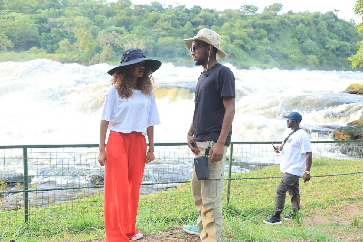 UgandaMFA's tweet photo. After the rhino encounter at Ziwa, the Ethiopian delegation proceeded to the Top of the Falls where the mighty Victoria Nile forces itself through a narrow 7-meter gorge before plunging 43 meters into the Devil’s Cauldron with breathtaking power. Standing above the roaring falls, the delegation witnessed not only nature’s force but the strategic importance of the Nile to Uganda’s tourism, energy and regional economic future. #UgandaEthiopiaFamtrip #ExploreUganda #AfricanDiplomacy #VisitUganda #POATE2026 #PearlOfAfrica