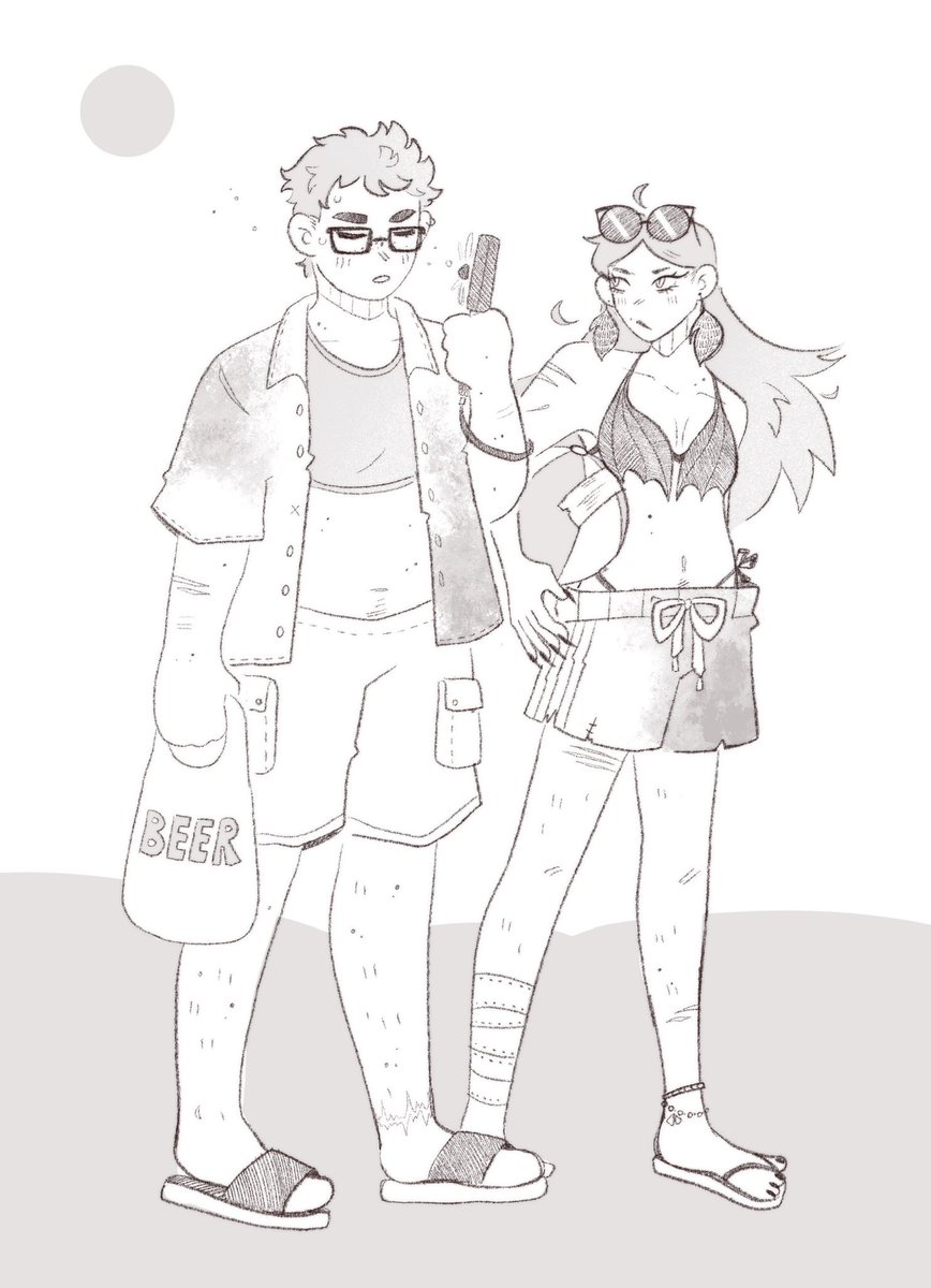 bee__calm's tweet photo. beach day #dorohedoro https://t.co/2I45wujbGa