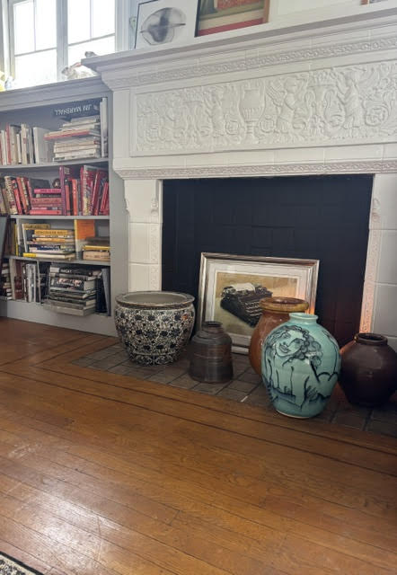 MostMeta's tweet photo. @eli_schein Ah, this blue Mattie Leeds ceramic in our living room! The piece has such a  fun and whimsical dialog with all the other works in the room 💙 https://t.co/l1LQ6Snvox