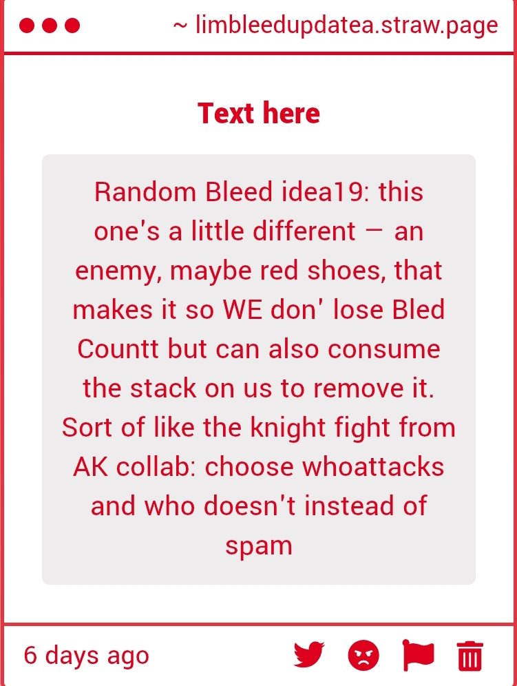 Limbus Bleed Updates (Ring affiliated) tweet media