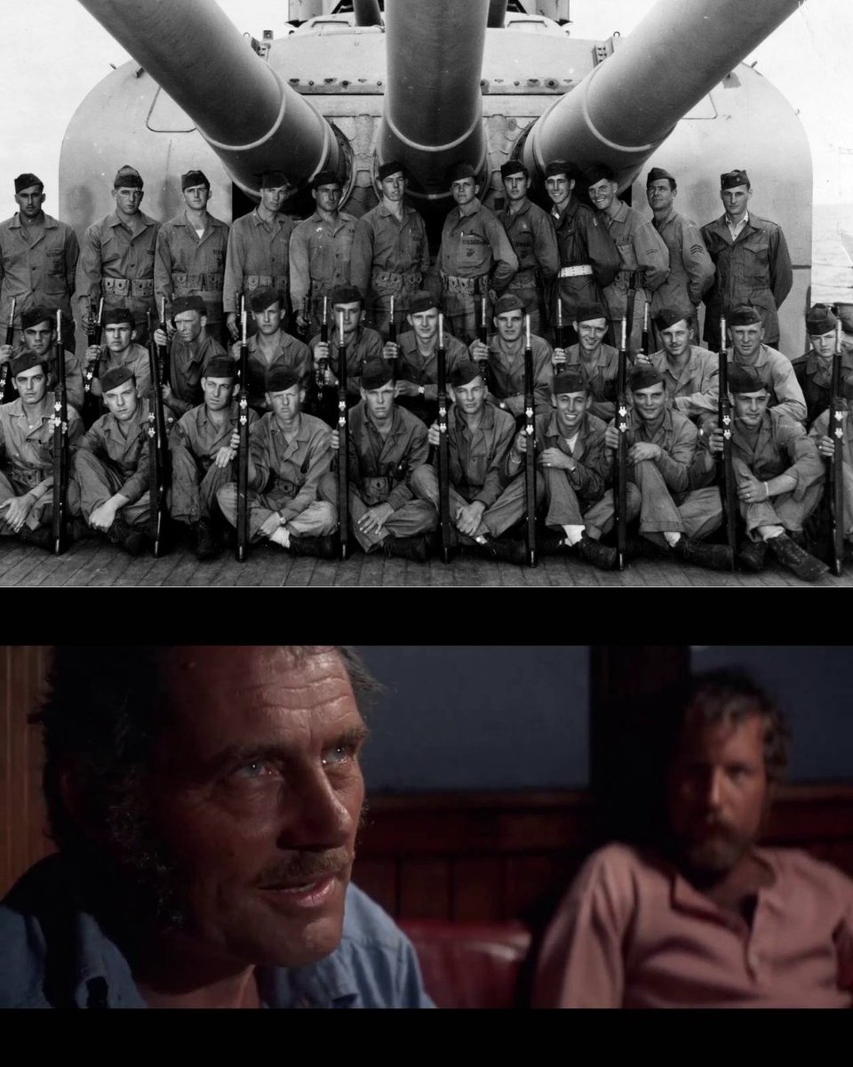 thedailyjaws's tweet photo. Quint’s unforgettable Jaws monologue was inspired by the real sailors who endured one of WWII’s greatest naval tragedies. This Memorial Day, we honor those who served, sacrificed, and never came home.

We remember. 🇺🇸 #MemorialDay #Jaws #USSIndianapolis https://t.co/TwTLTsqvZ1